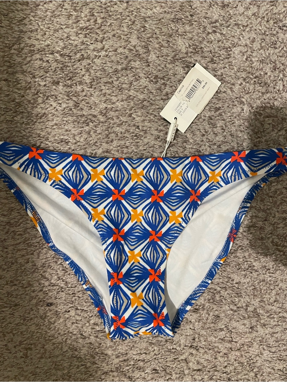 Milly cabana Bikini bottoms small nwt
